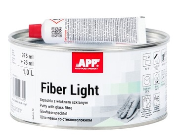 Szpachla z włóknem szklanym z utwardzaczem JASNOZIELONA 1000ml | APP FIBER