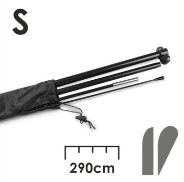 WINDER flaga SKRZYDŁO reklamowe S 290 podstawa 4kg