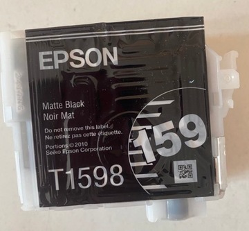 EPSON WKŁAD TUSZ T1598 MATTE BLACK ORYGINAŁ PUSTY