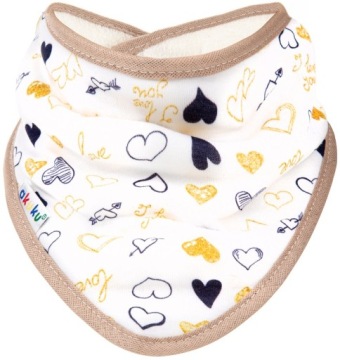 AKUKU MIĘKKI ŚLINIAK APASZKA NA RZEP 1szt 2w1 100% BAWEŁNA