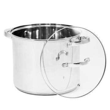 GARNEK NIERDZEWNY 8L WYSOKI STOCKPOT GASTRONOMICZNY 24CM INDUKCJA GAZ