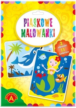 PIASKOWE MALOWANKI SYRENKA DELFIN od 6 LAT ALEXANDER KOLOROWANIE PIASKIEM