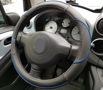 Кожух руля, наружный диаметр: 37-39, окантовка синего цвета.