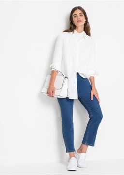 БЕЛАЯ КЛАССИЧЕСКАЯ ФУТБОЛКА BONPRIX WNL J5D _/ 42