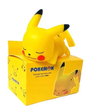 Lampka Nocna Pikachu Pokemon Figurka Śpiący Uroczy + Torba Prezentowa