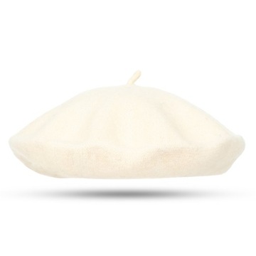 Женский берет из французской шерсти с антенной, стильный, гладкий, классический, ЦВЕТА