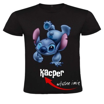 DZIECIĘCA KOSZULKA NA PREZENT LILO I STICH + Imię 9/11L