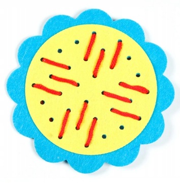 Цветочное обучение шнуровке, переплетению завязок