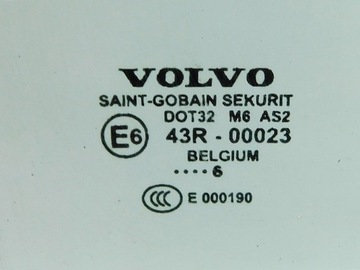 SKLO (OKNO) DVEŘE PRAVÁ 2006R - VOLVO C70 II CABRIO 05-13