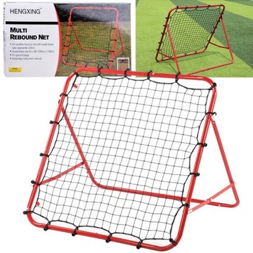 BRAMKA TRENINGOWA BOUNCER DO PIŁKI NOŻNA KOSZYKÓWKA SIATKA 90 X 90