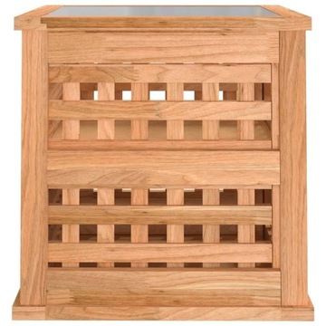 Тумбочки прикроватные, 2 шт, 34x34x34 см, орех