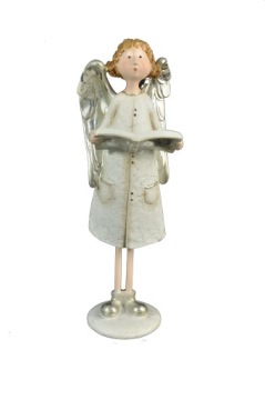 ANIOŁ Z KSIĄŻKĄ FIGURKA OZDOBA