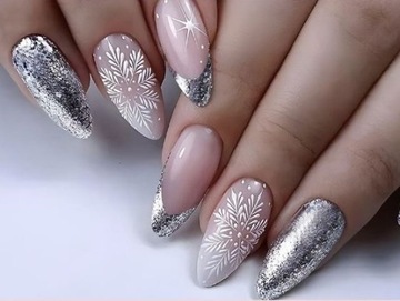 ИСКУССТВЕННЫЕ НОГТИ, РОЖДЕСТВЕНСКИЕ ЗИМНИЕ ТИПЫ, 24 ШТ.