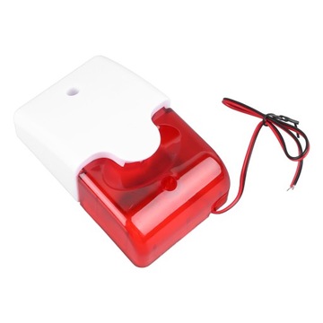 Przewodowy alarm stroboskopowy, migające światło 220 V, sygnał dźwiękowy