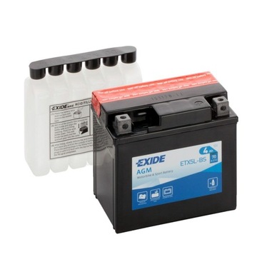 Akumulator Exide AGM YTX5L-BS SKUTER QUAD ATV
