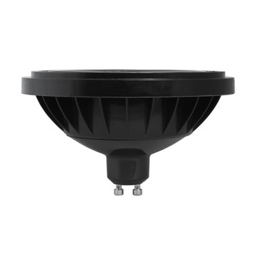 ЧЕРНАЯ СВЕТОДИОДНАЯ ЛАМПА 9ВТ GU10 ES111 AR111 ТЕПЛАЯ