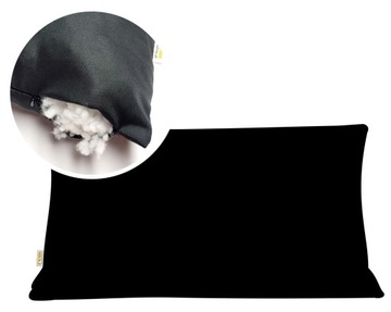 Poduszka NA ZAMEK 40x80 cm wkład mała czarna dakimakura na suwak 80x40 REM