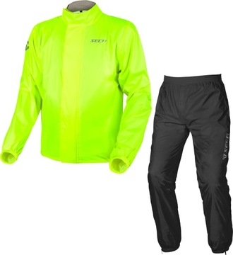 Kurtka przeciwdeszczowa + spodnie SECA TYPHOON FLUO YELLOW rozm. S