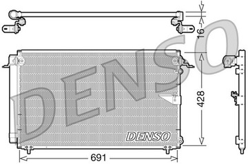 DENSO DCN51008 KONDENZÁTOR KLIMATIZACE
