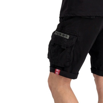 Szorty Spodenki Alpha Industries Crew Short - Czarne 36