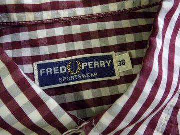 FRED PERRY KOSZULA W KRATKE KROTKI REKAW