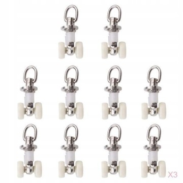 30 Aluminiowe Kurtyny Szyny Szyny ślizgowej Rolki