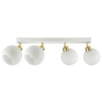 Lampa Wisząca Sufitowa Plafon Biała Szklane Kule White Glass BG4 LED E27