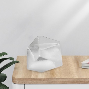 Прогноз погоды в скандинавском стиле, штормовое стекло, водный куб, барометр, прозрачный