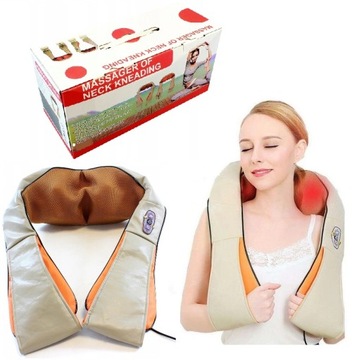 MASAŻER SHIATSU SZYI KARKU PLECÓW CIAŁA GRZEJĄCY MASUJĄCY MASAŻ NA PREZENT