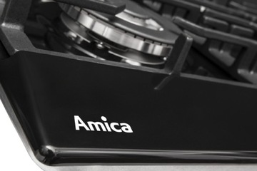 Эмалированная газовая варочная панель Amica PGA6111APB WOK черная