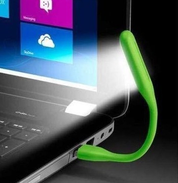 СИЛИКОНОВАЯ USB ЛАМПА ДЛЯ НОУТБУКА СВЕТОДИОДНАЯ МОЩНЫЕ ЦВЕТА МИНИ ГИБКАЯ