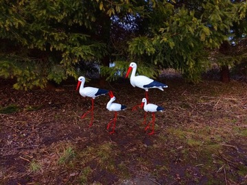 Декоративная садовая фигурка - 4 STORK FAMILY