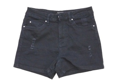 SPODENKI JEANS - 38 / M - WYSOKI STAN, DZIURY