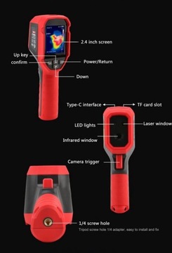 ТЕПЛОВИЗИОННАЯ КАМЕРА UTi690A USB ЖК-ЭКРАН 2.4