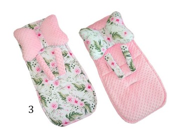 ВСТАВКА ДЛЯ КОЛЯСКИ MINKY С БАБОЧКОЙ И РЕМНЯМИ