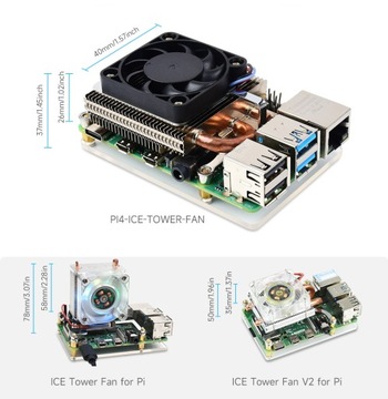 Ультратонкий кулер для Raspberry Pi 4B