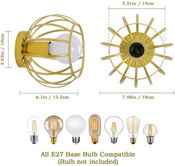 ПОТОЛОЧНЫЙ СВЕТИЛЬНИК В ВИНТАЖНОМ СТИЛЕ ДЛЯ ПРИХОЖЕЙ E27