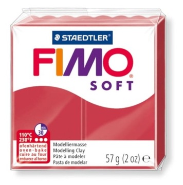 MODELINA FIMO SOFT kolor cherry red - 26