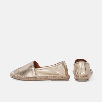 Złote espadryle damskie VENEZIA rozm. 40