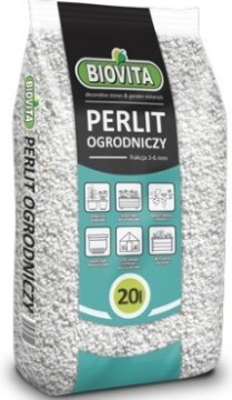 PERLIT OGRODNICZY 20L SPULCHNIA PODŁOŻE BIOVITA 2-6mm
