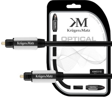 Kruger&Matz PRZEWÓD OPTYCZNY TOSLINK PDIF 1m