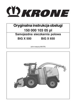 Krone BiG X 500, BiG X 650 - instrukcja obsługi PL