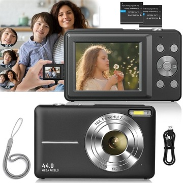APARAT FOTOGRAFICZNY HD KOMPAKTOWY CYFROWY APARAT FOTOGRAFICZNY DLA DZIECI