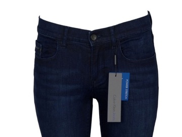 CALVIN KLEIN JEANS spodnie damskie, granatowe, 29/32