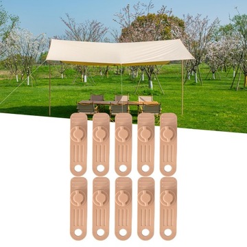 -tarp clips adjustable heavy duty lock grip Khaki