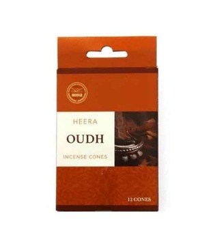 KADZIDEŁKA PŁYNĄCE STOŻKOWE 12SZT. HEERA OUDH