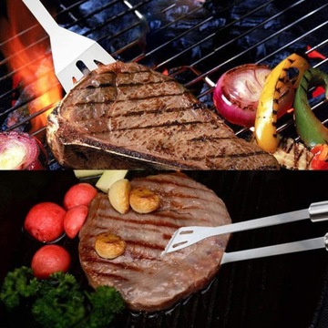 НАБОР АКСЕССУАРОВ ДЛЯ ГРИЛЯ НАБОР ЩИПЦОВ ПОСУДА НЕРЖАВЕЮЩАЯ СТАЛЬ КЕЙС 9в1