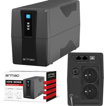 UPS ZASILACZ AWARYJNY ARMAC HOME 650E LED V2 2xPL 390W DO KOMPUTERA