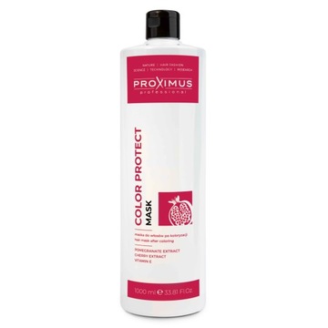 PROXIMUS Maska do włosów farbowanych COLOR PROTECT ochrona koloru 1000ml
