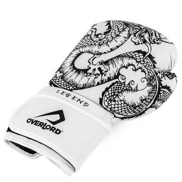 Боксерские перчатки Overlord Legend, белые, 12 унций